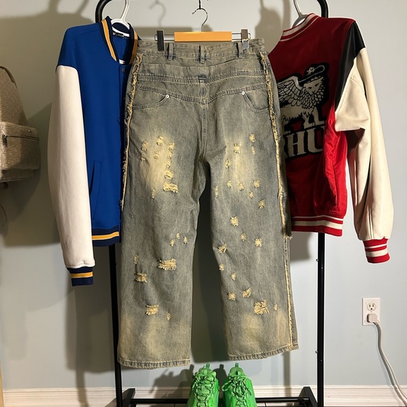 Balenciaga 23SS Distressed Reverse Jeans - Picture 5 of 6